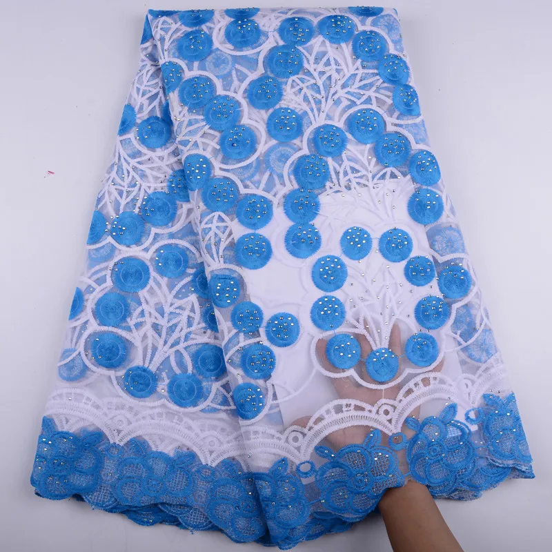 

Embroidery Black Milk Silk Lace Fabric With Stones For Women Party & Wedding Dress New Arrival Milk Silk Tulle Net Laces 1396B