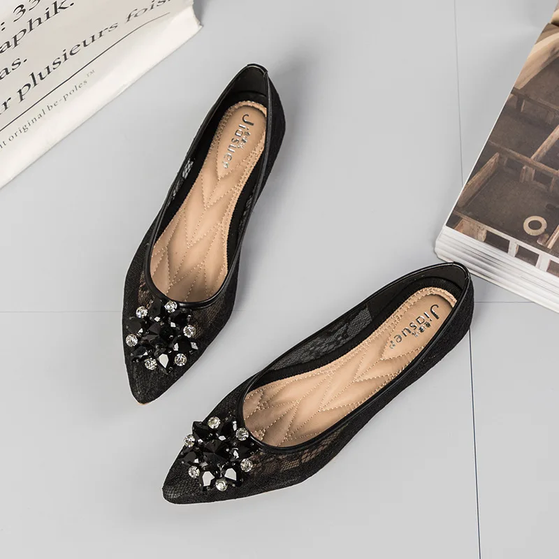 Женские мокасины с кристаллами камелии дышащие кружевные слипоны женские туфли
