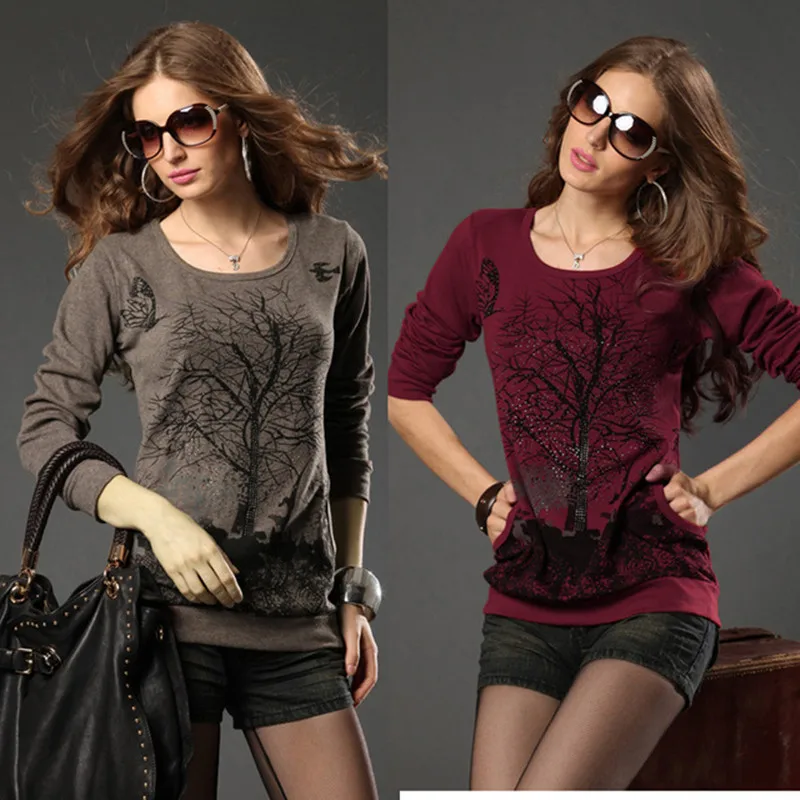 Plus Size Clothing Spring Fashion Pullovers Sweater Women Jumpers Loose Knitwear Long-Sleeve Cotton Sweaters Pull Femme 02 | Женская