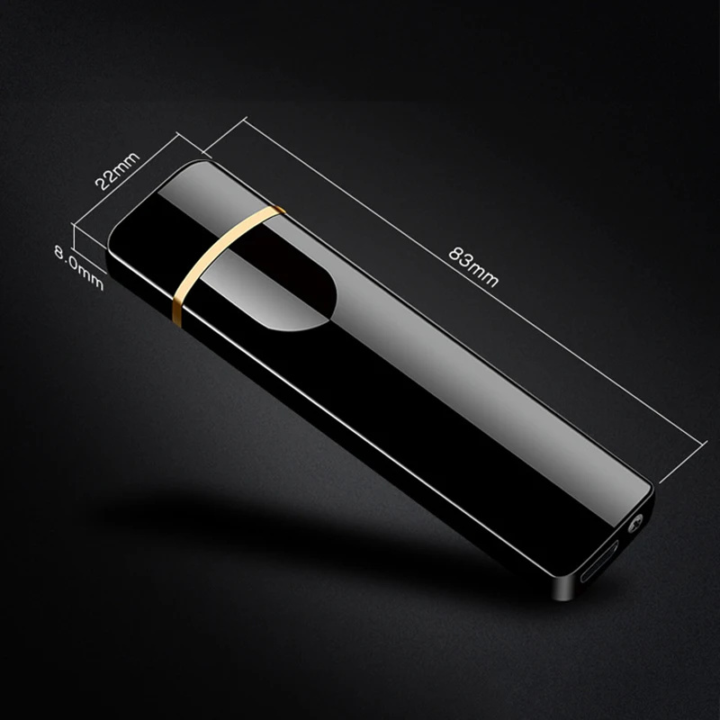 Новая Металлическая usb зарядка Зажигалка сенсорный экран электронная зажигалка