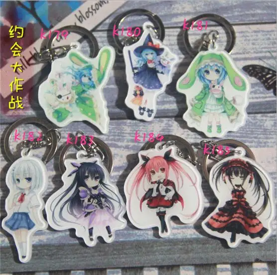 Аниме Дата а LIVE Yatogami Tohka Yoshino Tokisaki Kurumi Izayoi брелок Мику аниме кулон подарок косплей