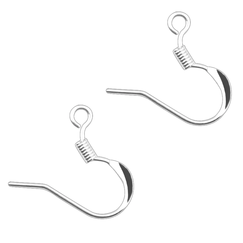 50pcs New Arrival Spring Ear hook (KEEP COLOR Rose Gold/Rhodium Silver Open circle Earring Part Round Line Diy Jewelry Marking