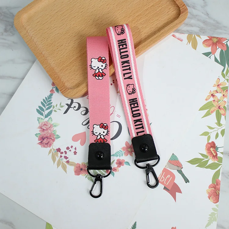 2 шт./компл. ремешок на запястье Kitty Cat Bear шею для ключей ID карты IPhone USB держатель