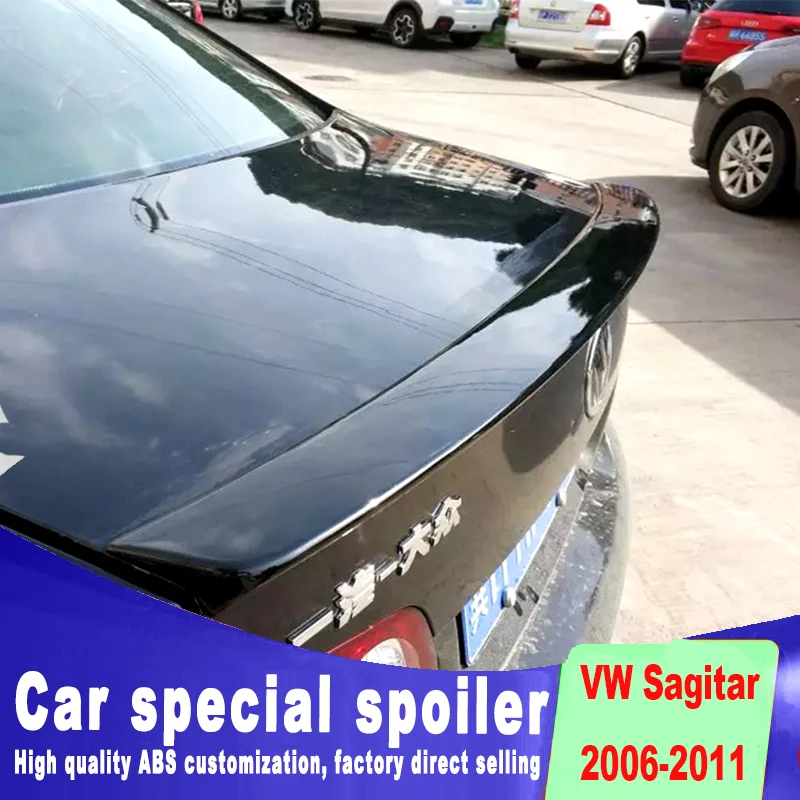 Высококачественный спойлер для Volkswagen VW jetta Sagitar 2006 2011 года модный дизайн краска