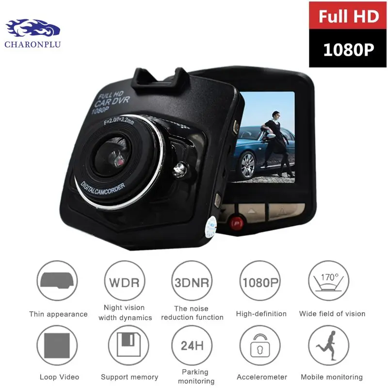 CHARONPLU DVR Dash camera Dual Cam Car 4 k/Con Vision Nocturna Full HD Avtoregistrator DVR|Видеорегистраторы| |