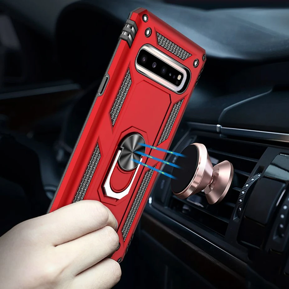Роскошный бронированный ударопрочный чехол для Samsung S8 S9 S10 Plus S10E 5G Силиконовый