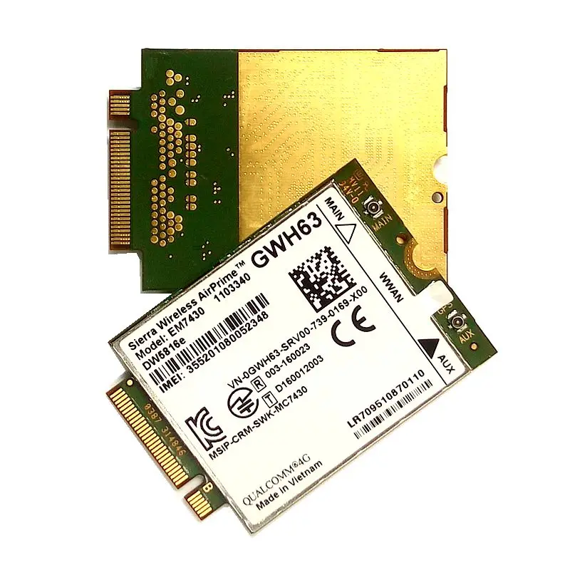 EM7430 sierra wireless FDD/TDD LTE Cat6 GOBI6000 Dell Latitude 7280 7285 7290 7389 7390 7480 7490 E7470 300M 4G модуль |