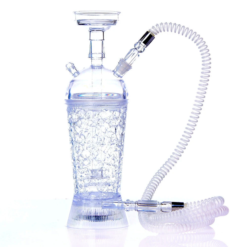 Акриловый кальян набор со светодиодный светильник Sheesha металлическая чаша держатель для угля Narguile Chicha маленький портативный кальян набор