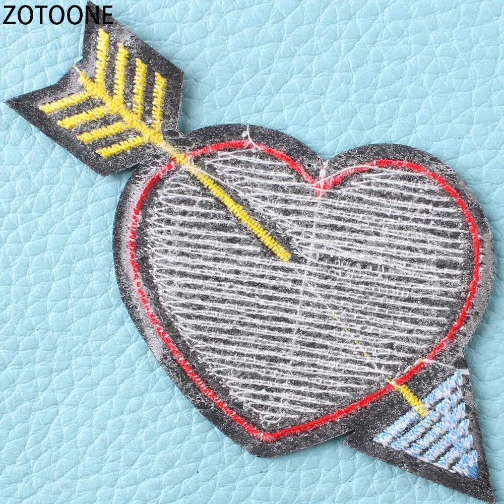 ZOTOONE Реверсивные блестки любовь патчи для одежды Diy сердце наклейки шитье на значки аппликации на одежде буквы аппликации