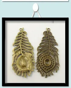 Wholesale 4pcs/pack antique bronze jewelry leaf Necklace charms Bracelet pendants Vintage Crafts Handmade Crafts Man Gifts 02380