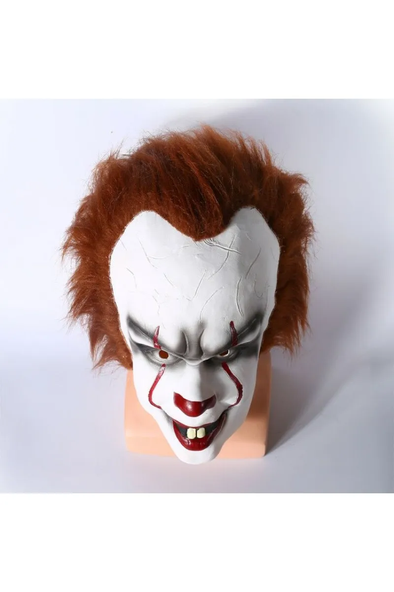 2017 фильм Стивен Кинг это маска пеннивайза клоун латексная для косплея Реквизит