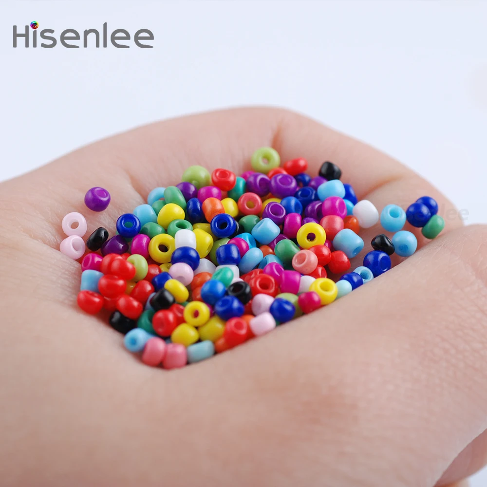 Hisenlee (1500 шт. = 1 партия!) свободные 3 мм Разноцветные чешские Мини стеклянные
