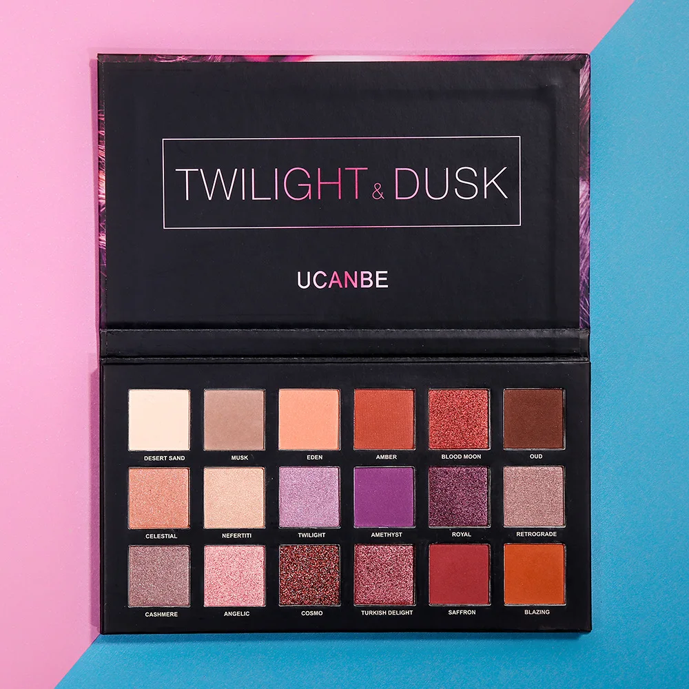 18 Цвета тени для век Shimmer Блеск теней макияж Косметические Palette Set |