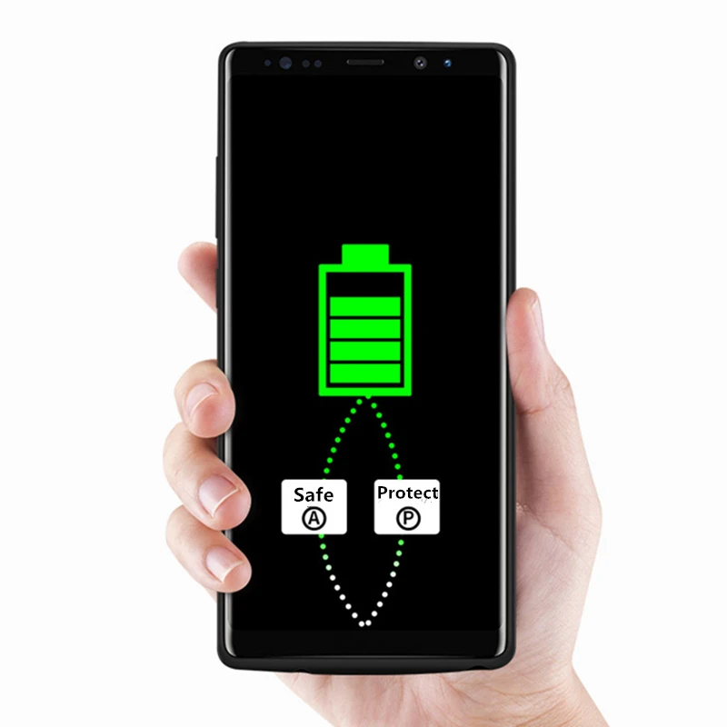 Чехол для зарядного устройства KQJYS 6500 мАч для samsung Note 8, чехол для аккумулятора, внешний резервный внешний аккумулятор для samsung Galaxy Note 8, чехол для зарядки