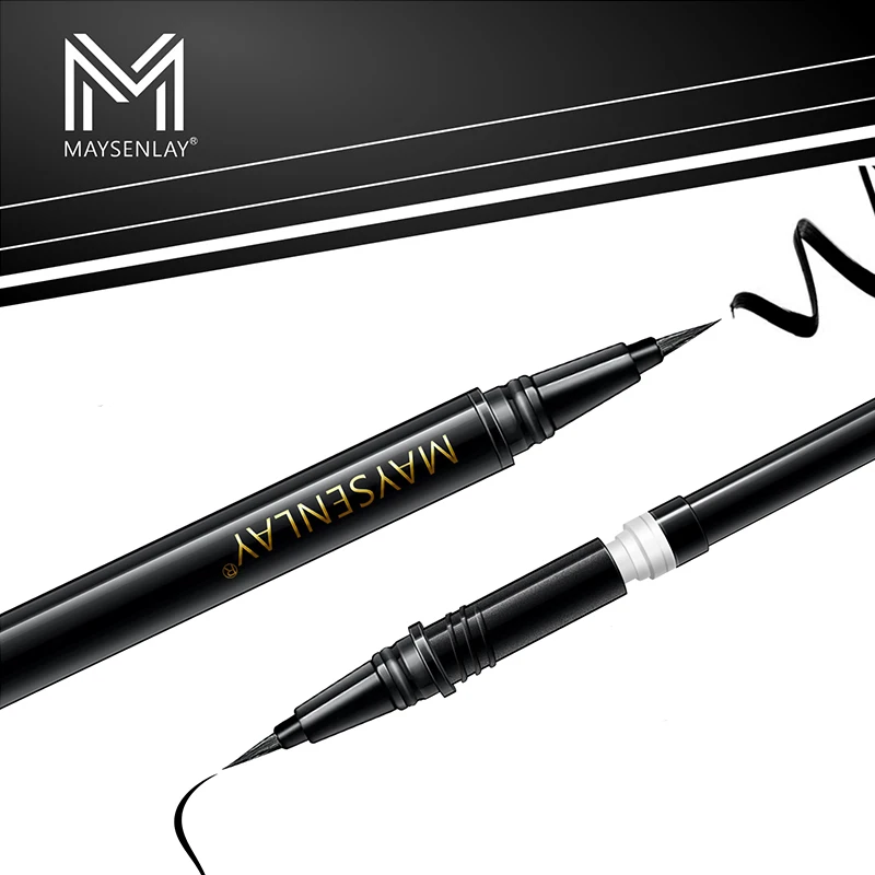 Быстросохнущая холодная черная жидкая подводка для глаз карандаш водостойкая