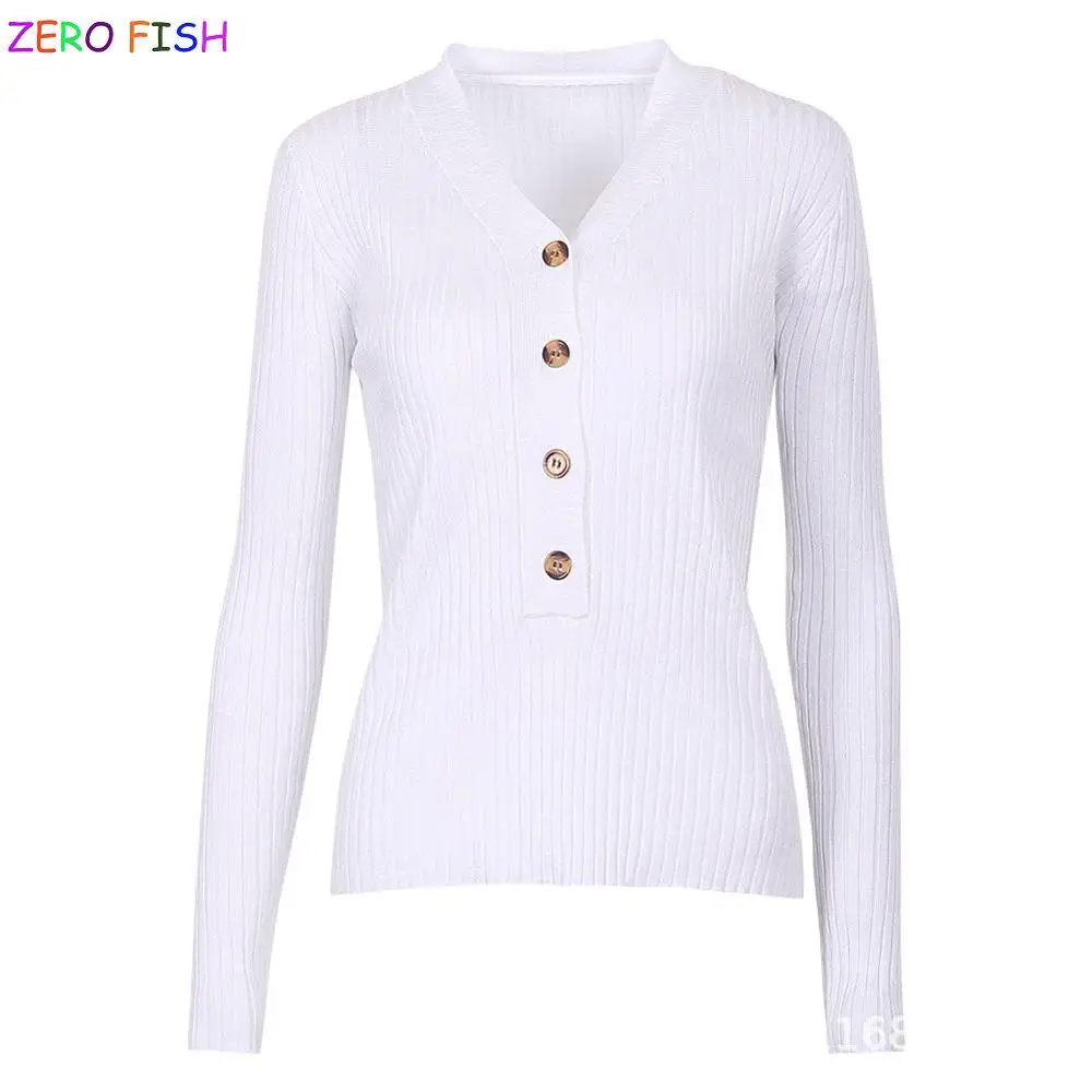 Amazon 2018 Европейская и американская красная осенне-зимняя вязаная рубашка с