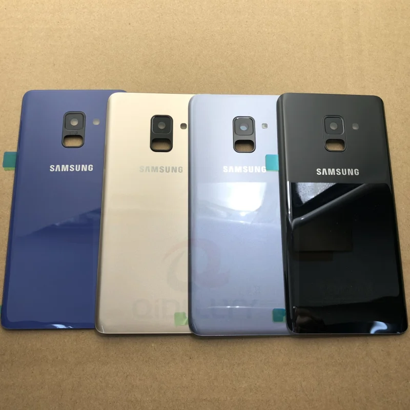 Для SAMSUNG Galaxy A8 A8 plus A530 A730 Задняя стеклянная крышка батарейного отсека задняя дверь корпус чехол для SAMSUNG A8 A8+ Задняя стеклянная крышка
