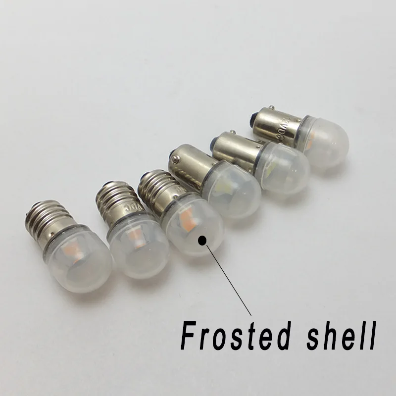 Frosted shell T4W 24V BA9S светодиодный лампы E10 60V 6 в, 12 В, 36 В, 48V светодиодный автомобилей 2835 2 SMD Светодиодная приборная подсветка лампы источник освещения авто-Стайлинг - Цвет: Frosted shell