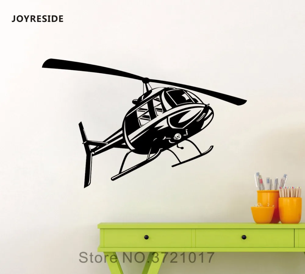 Joystay военные силы Настенная Наклейка вертолет Виниловая Декор для дома детская