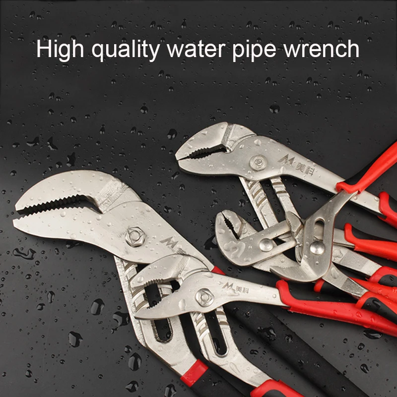 

UNeefull 7/8/10/12/16-Inch Pliers Water Pump Pliers Angle Nose Slip Joint Quick-Release Adjustable Pipe Plumber Hand Tools