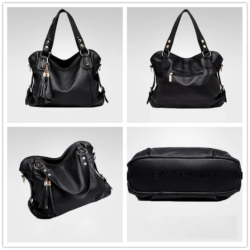 Новая женская сумка с кисточкой дизайнерская через плечо Hobo кожаная тоут принтом