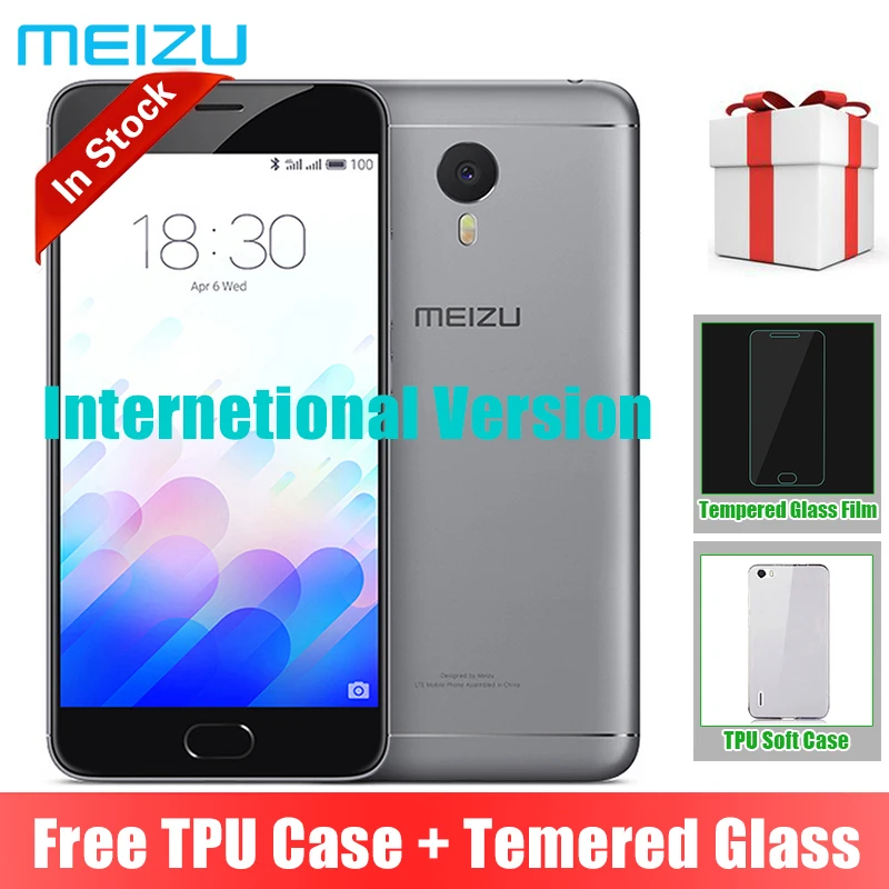 Original Meizu M3 Note International Version M681H 32GB ROM Mobile Phone MTK Helio P10 Octa Core 5.5" 1920x1080 4100mAh Pokemon