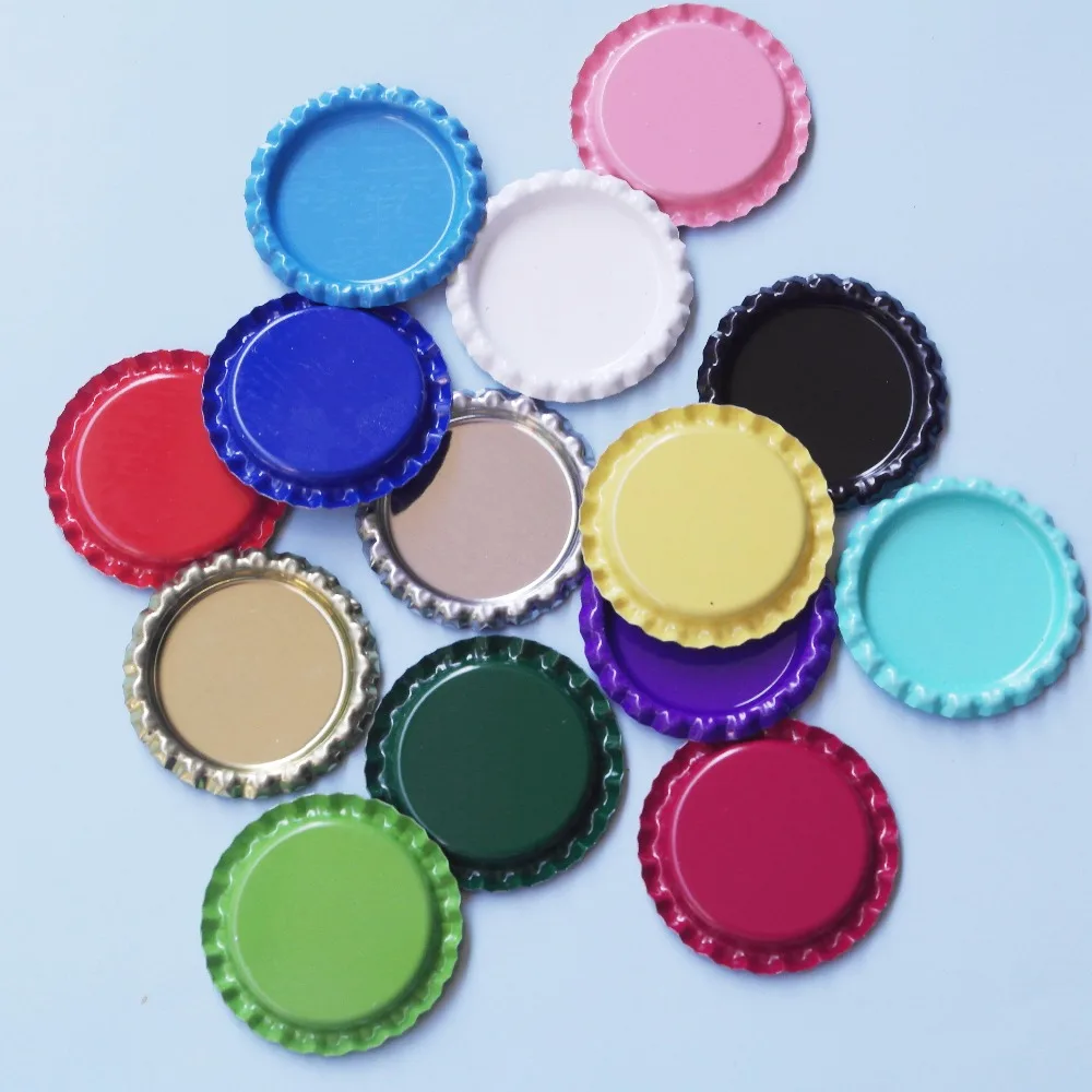 Hot Sell 4000pcs Flattened Bottle Caps For DIY Crafts Hair bows Pendants Accessories Mixed 12 Colors By DHL Free Shipping | Украшения и