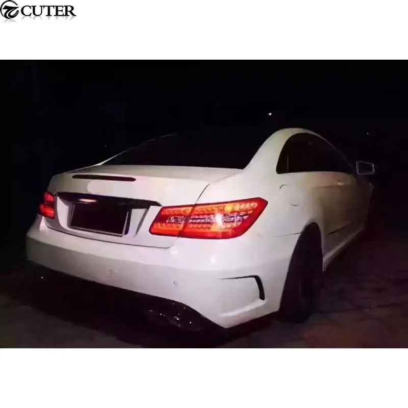 W207 C207 E260 Coupe PD стиль комплект кузова автомобиля FRP Неокрашенный Передний Задний