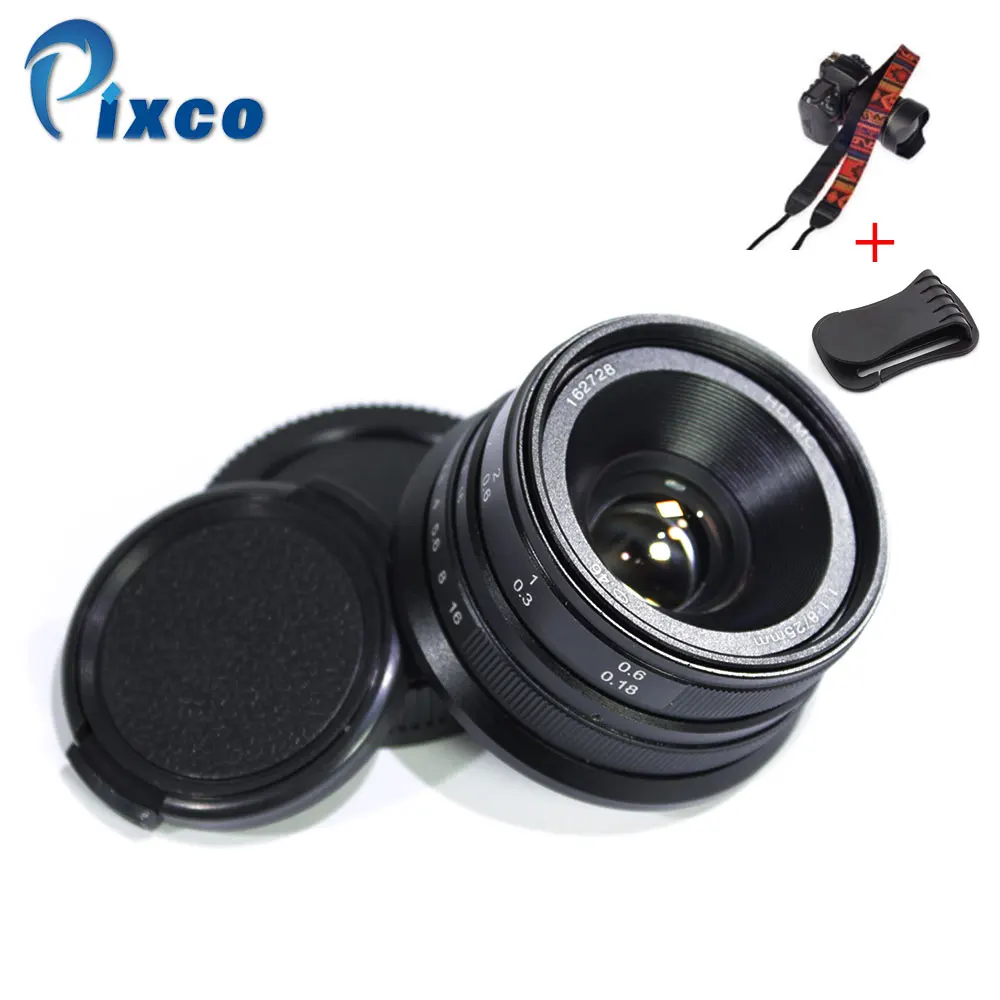 Pixco для NEX M4/3 25 мм F1.8 HD. MC ручная фокусировка объектива для E Mount/для камер Micro 4/3 G1, G2, G3, G4, G5, G6, G7, GF1, GF2