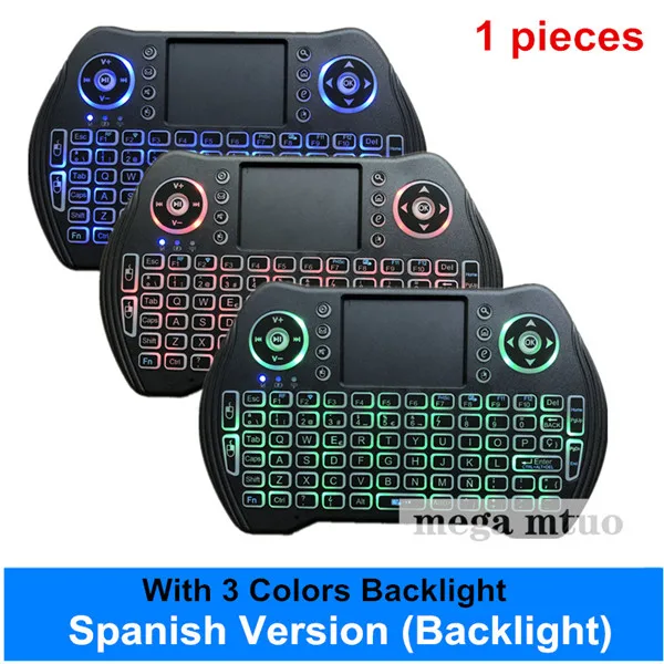 Беспроводная Клавиатура Fly Air mouse MT10 с подсветкой 2 4G русская английская испанская