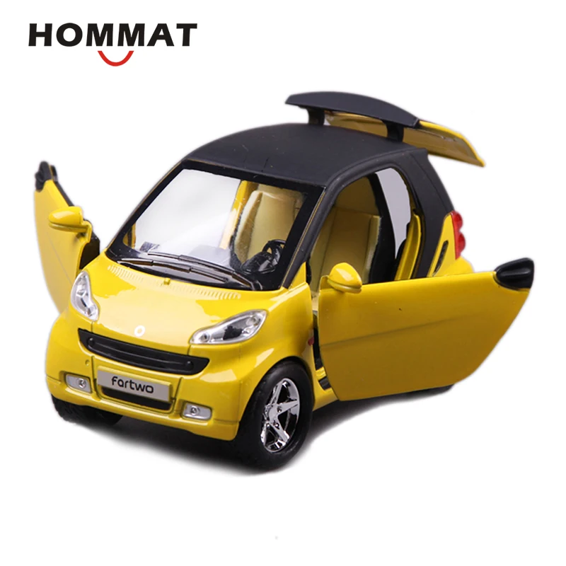 HOMMAT 1:24 моделирование Smart ForTwo литье под давлением игрушечный автомобиль модель металлическая Черная пятница детский подарок Машинки Игрушки для детей