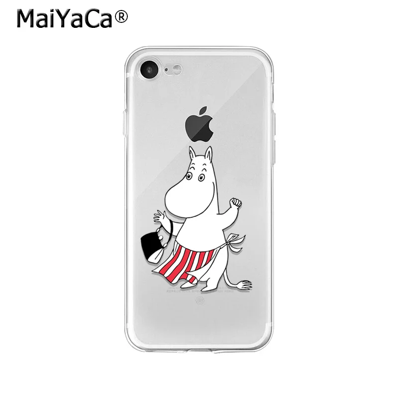 A3 MaiYaCa прекрасный Бегемот Moomin Pikku myy мягкий чехол для телефона из ТПУ чехол для iPhone X XS MAX 6 6s 7 7plus 8 8Plus 5 5S SE XR - Цвет: A3