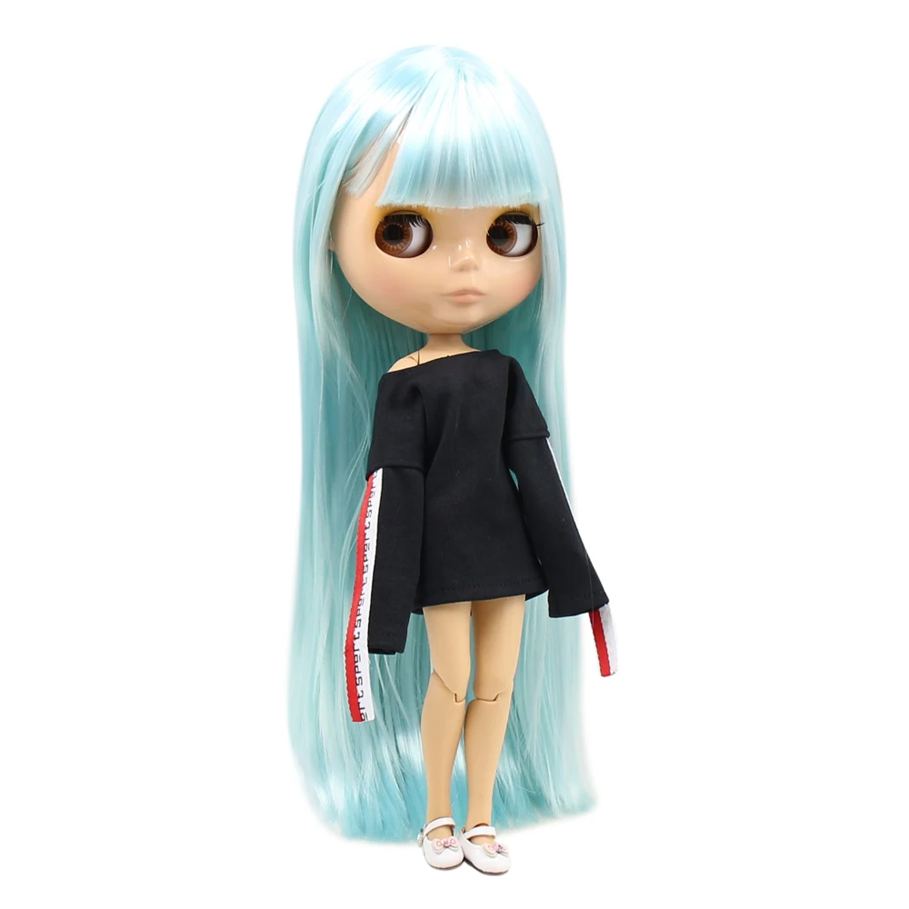 Ледяной DBS Blyth кукольные телесного цвета шарнирное тело 1/6 bjd светло голубой цвет