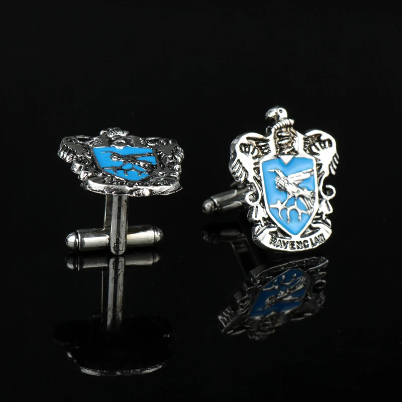 Dongsheng hp Хогвартс Волшебный школьный Герб Запонки Гриффиндор Hufflepuff Ravenclaw кнопка запонки школьные значки-40