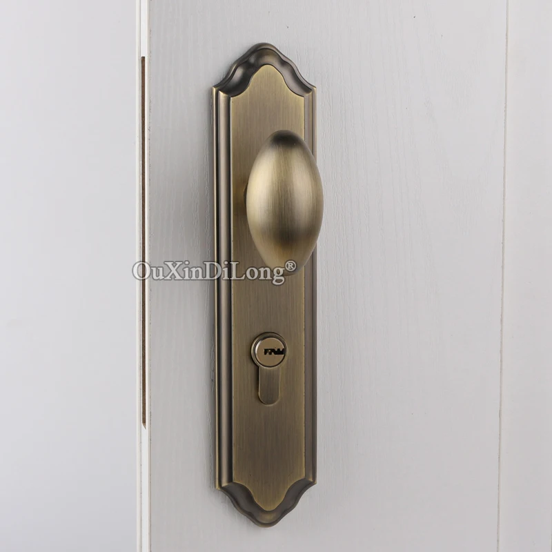 High Quality European Mortise Door Lock Set Copper Interior Silent Knobs for Living Room Bedroom Bathroom Black/Bronze | Обустройство