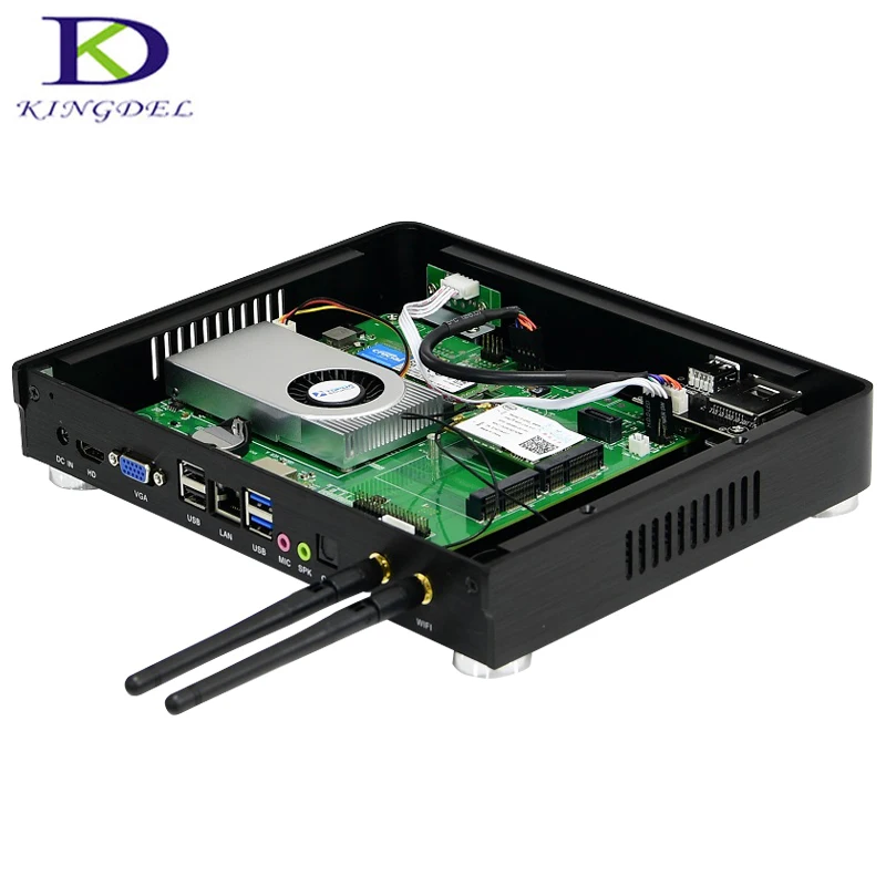 2017 Акция Offical MIini PC i5 4260U i3 5005U металлический корпус вентилятор Поддержка Win 7/8.
