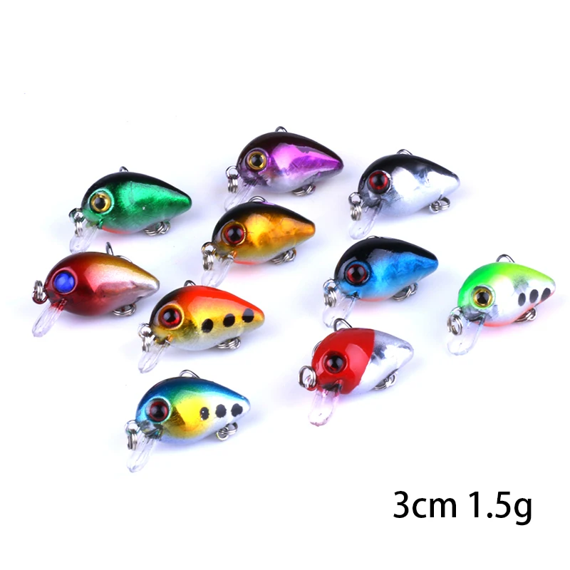 Thundershower 15PCS Fishing Lures Hard Bait Swimbait Mini Crankbait | Спорт и развлечения
