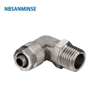 10pcslot bl push on pneumatic brass fitting 10 bar elbow air fitting for pu pa tube connector nbsanminse