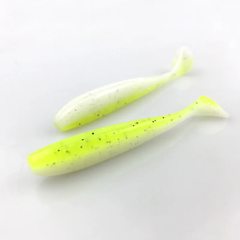 36/шт 56 мм/1,4 г рыболовные приманки, наживки Easy Shiner Swimbaits Мягкая силиконовая приманка двойной цвет Искусственный Карп Мягкая приманка - Цвет: Color D