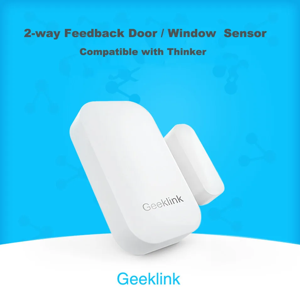 Датчик двери Geeklink для умного дома обнаружение состояния окна Отзывы в режиме