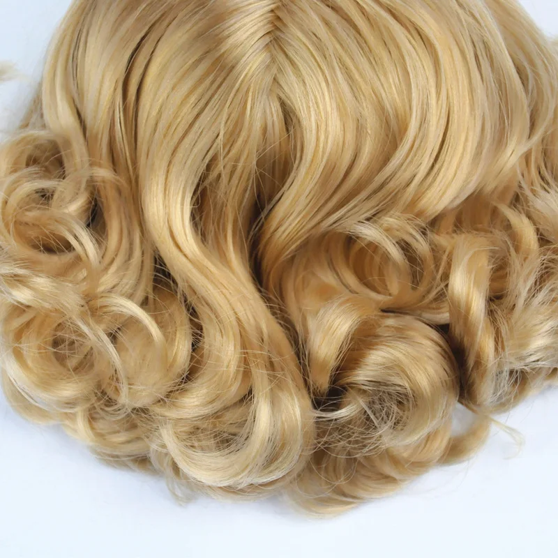 Blyth кукла волнистые вьющиеся волосы парик для 1/6 скальп RBL светлые куклы
