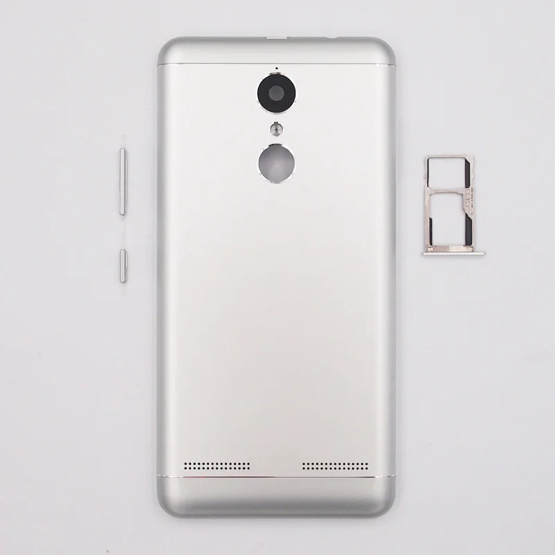 Silver K6 Power BaanSam, чехол на заднюю крышку батарейного отсека для lenovo K6 power K33a42 с кнопками громкости питания+ лоток для sim-карт - Цвет: Silver K6 Power