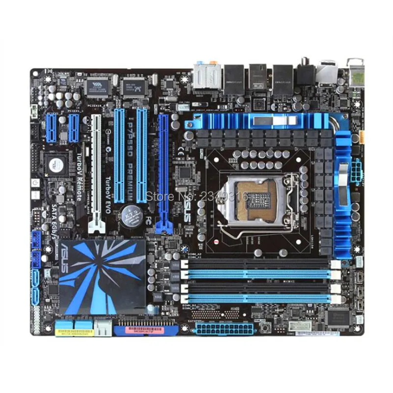 Для Asus P7P55D Премиум настольная материнская плата P55 Socket LGA 1156 i3 i5 i7 DDR3 16G ATX оригинальная б/у материнская плата