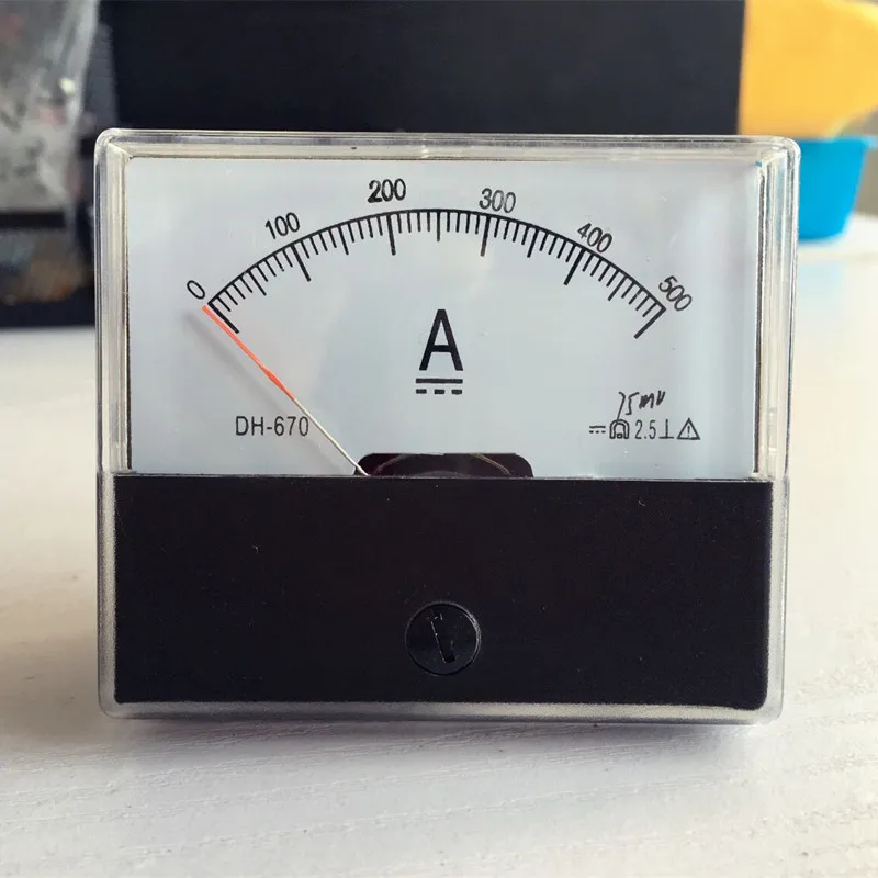 Аналоговый амперметр аналоговый постоянного тока 0 500A с стрелками|meter electronic|ammeter