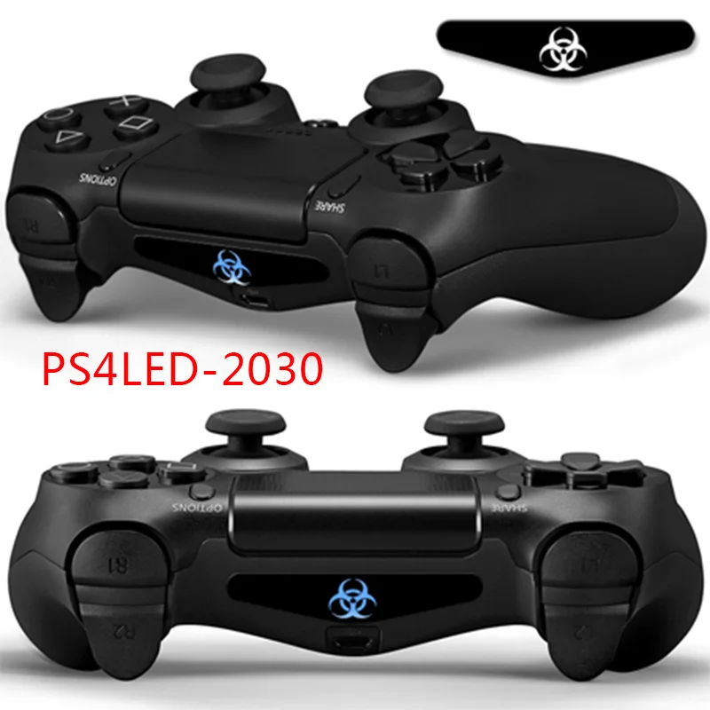 PS4 тонкий кожи консоли Resident Evil индивидуальные виниловая наклейка Стикеры и 2x