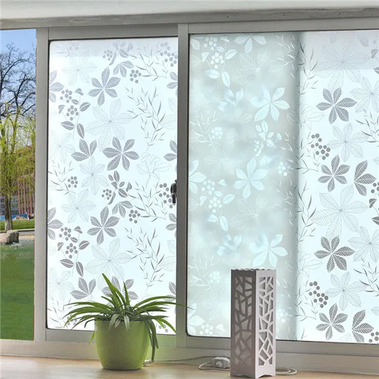 60X300cm Шириной 45/60/90 см матовые непрозрачные Стекло само клеящаяся оконная Пленка Конфиденциальности белый Стекло наклейки для домашнего декора, Ванная комната балкон Спальня - Цвет: 60X300cm