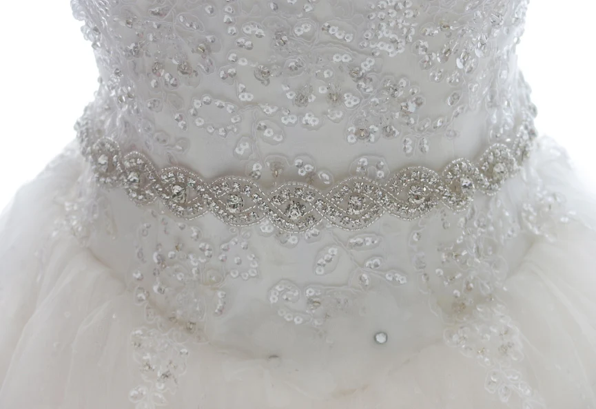 Свадебный пояс Кристальный со стразами свадебное платье длинный ультратонкий