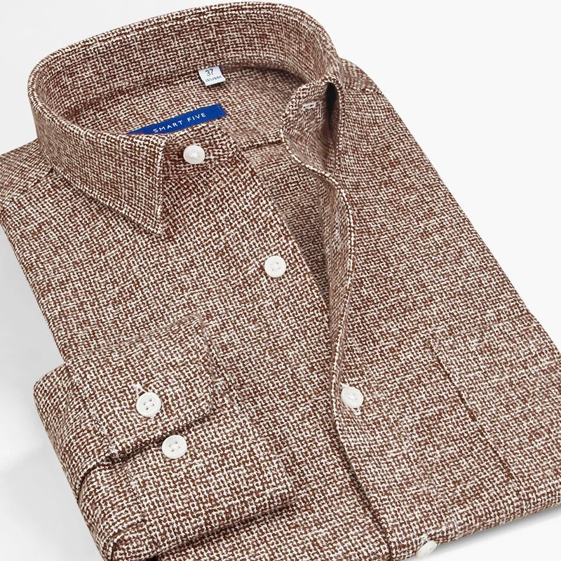 Smart Five рубашка для мужчин Высокое качество модные хлопковые Camisa Masculina с длинным