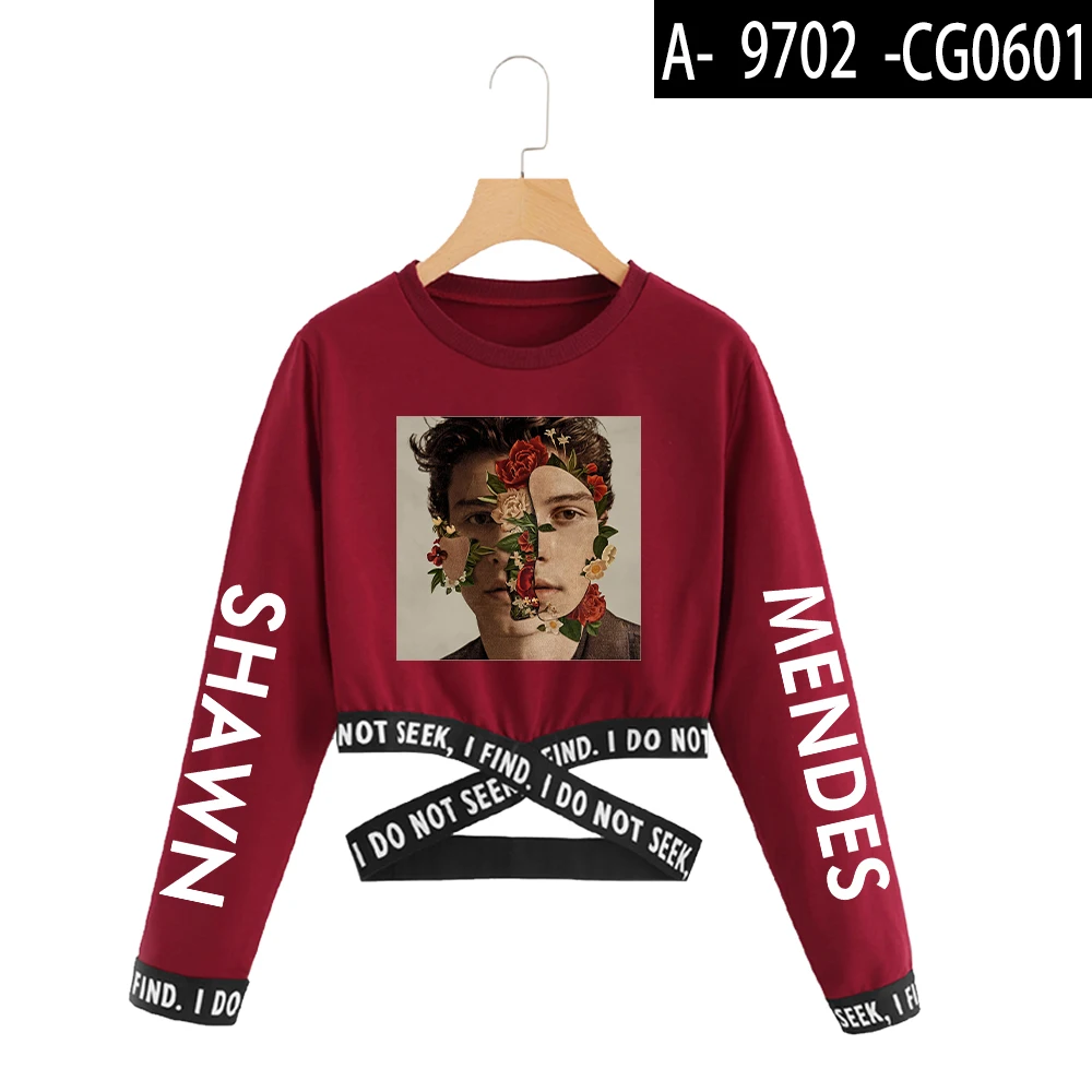 red Сексуальный стильный billie Singer крутой kpop Свитшот летний Ariana Grande женский крутой shawn mendes модный уличная одежда - Цвет: red