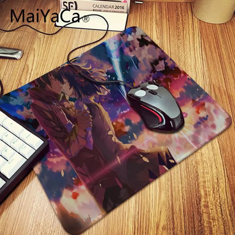 MaiYaCa анимационный коврик для мыши с вашим именем Kimi No Na Wa противоскользящий Аниме